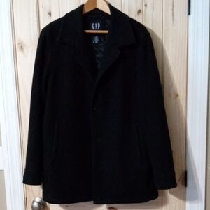 GAP Men's Classic Black Pea Coat